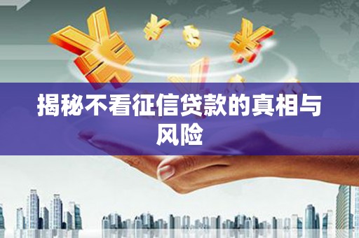 商城揭秘不看征信贷款的真相与风险